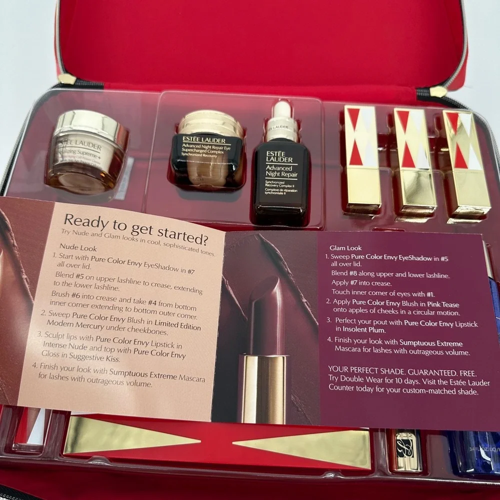 NEW Estèe Lauder Nudes & Glam Warm Holiday Blockbuster Gift‎ Set Unused no box